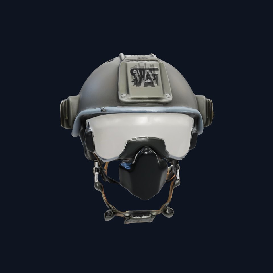 Tactical SWAT Helmet D Model Pack